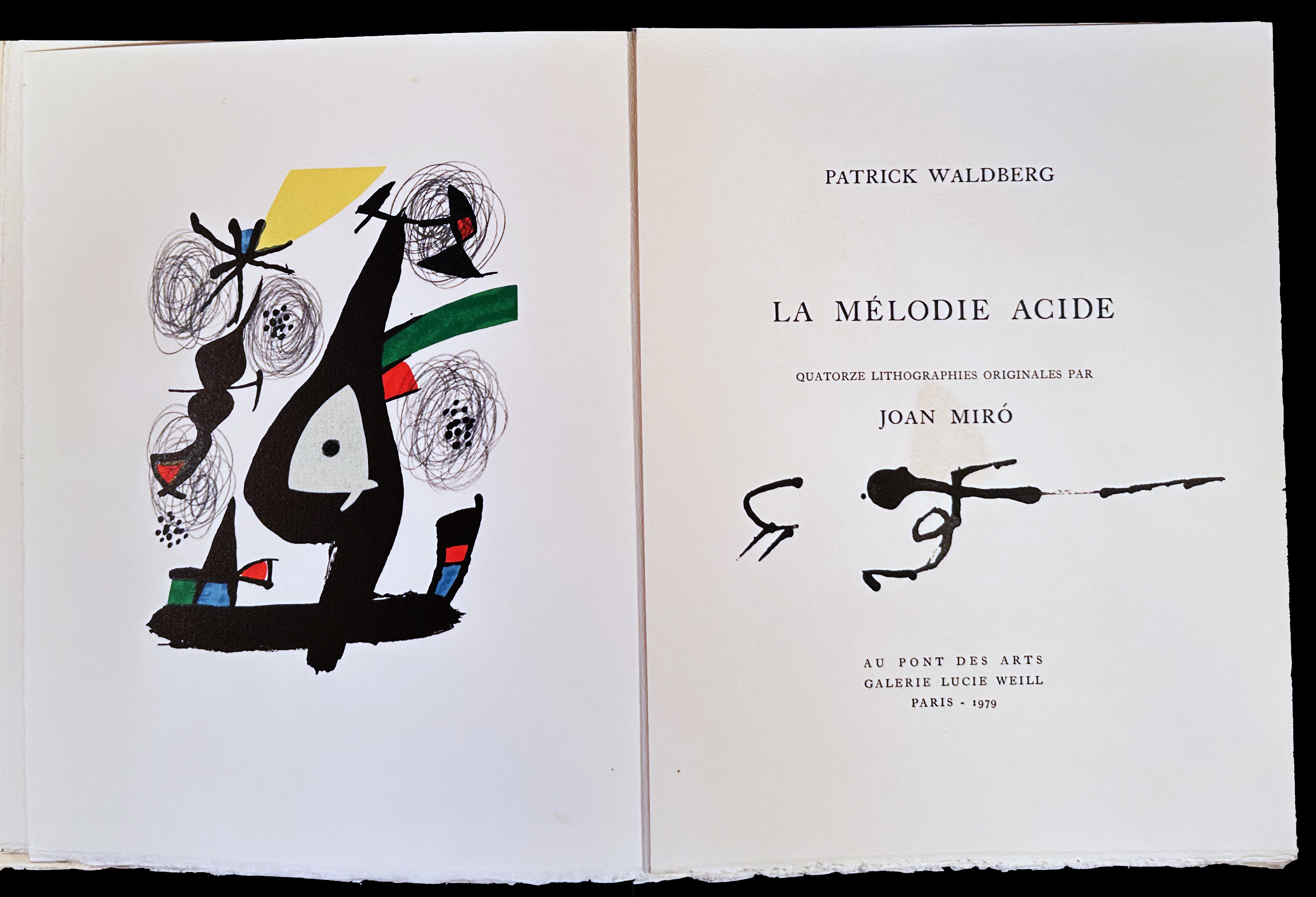 Image for Miro, La Melodie Acide. With 14 lithographs in color. 1980. Miro, La Melodie Acide. With 14 lithographs in color. 1980.